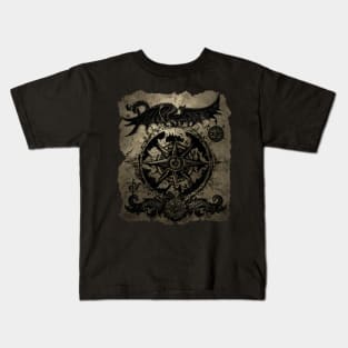 Blackbeard's Dragon Treasure Scroll Kids T-Shirt